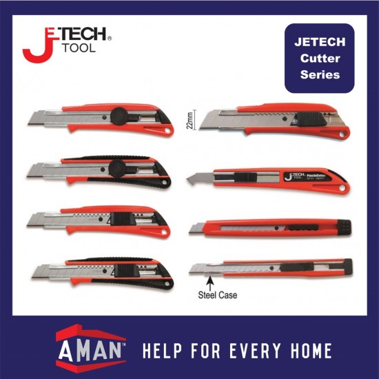JETECH Auto Lock Cutter Knife 22mm CF-J60