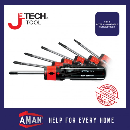JETECH 6 in 1 Compact Screwdriver