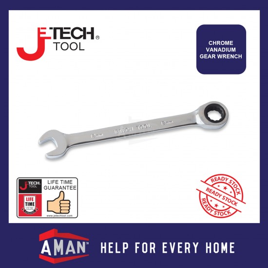 JETECH CRV Gear Wrench 8-19mm Single Piece