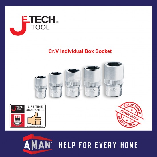 JETECH CRV Box Socket Set 6PT 12PT 27SP 8-32mm