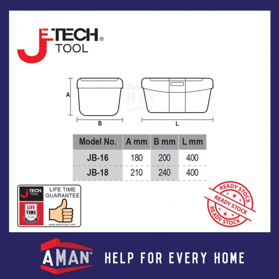 JETECH Heavy Duty Portable Tool Box