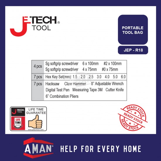 JETECH Portable Tool Bag Set Home DIY Tools Set