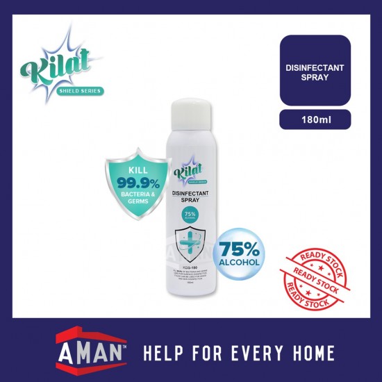KILAT Disinfectant Spray 450ml Sanitizer Sanitiser Spray Kill 99.9% Anti Bacterial Function Multipurpose All Surface