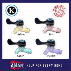 PVC Bib Tap 1/2" Lever Handle With Assorted Colours