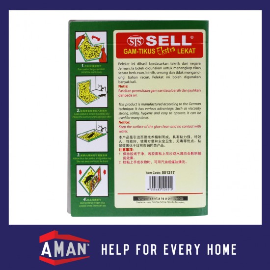 Original SELL Mouse Trap Kertas Gam Tikus EXTRA Lekat Mouse Glue Trap Rat Trap Mice Trap 1Pcs