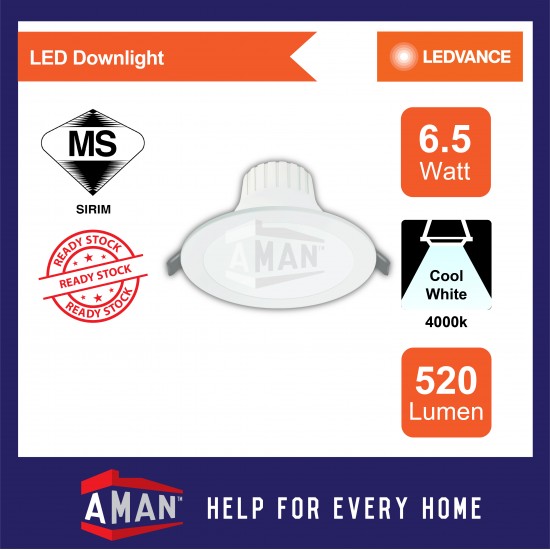 OSRAM 6.5W LED VALUE DOWNLIGHT 4" 6Pcs