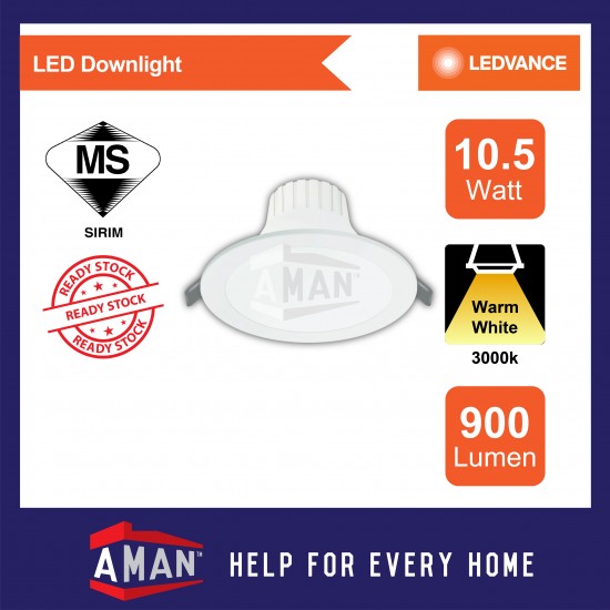 OSRAM 10.5W LED VALUE DOWNLIGHT 6" 10Pcs