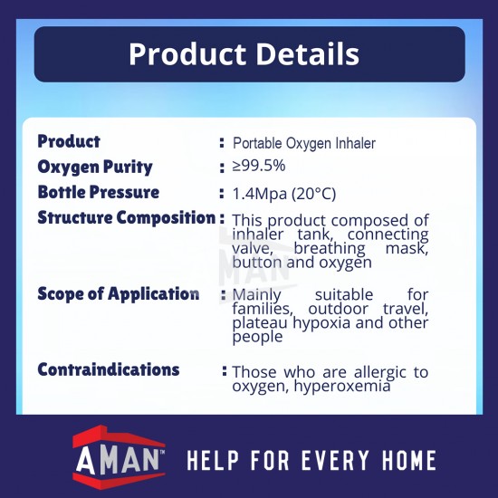 OxyLife Portable Oxygen Inhaler for Home Medical Outdoor Travel Use ≥99.5% Purity Medical Oxygen ScentPur Scent Pur