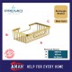 PREMIO Aluminium Rectangle Basket - Gold