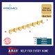 PREMIO Aluminium 8 Hooks Robe Hook - Gold