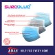 SureBlue 3ply Medical Mask Surgical Mask Disposable Face Mask Activated Carbon Mask (Ear Loop) - 50Pcs