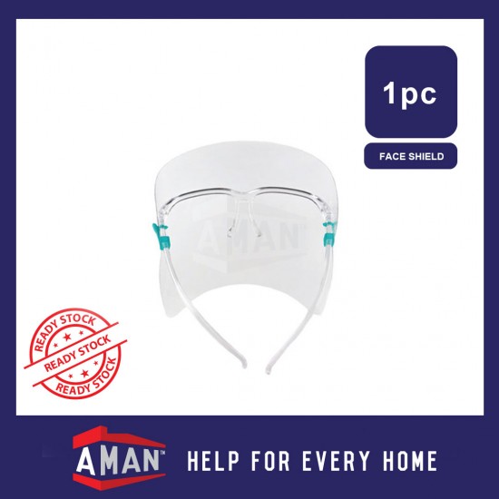 Transparent Face Shield Protective Mask with glasses cover Cooking Protector Face Shield 眼镜防护面罩