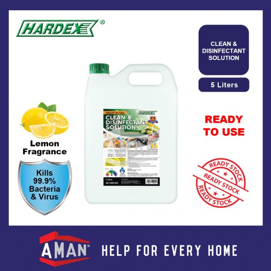 HARDEX Clean And Disinfectant Solution Ready To Use 5L HD-1805-DSC