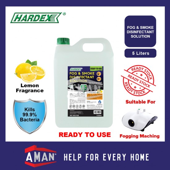 HARDEX Fog And Smoke Disinfectant For Fogging Machine Ready To Use 5L HD-1805-FSR