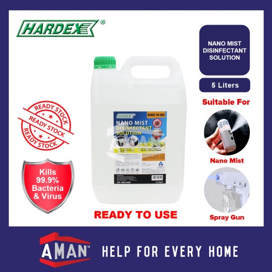 Hardex Nano Mist Disinfectant Solution 5L Alcohol Free
