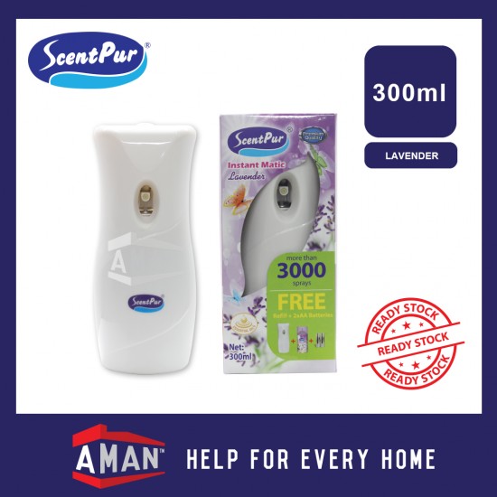 ScentPur Instant Matic Dispenser Spray Set With 2AA Battery 300ml Scent Pur