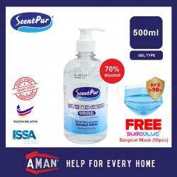 ScentPur Instant Hand Sanitizer 500ml Scent Pur