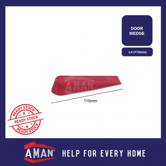 Rubber Door Wedge Stopper 3" / 4" / 5" (1Pcs)