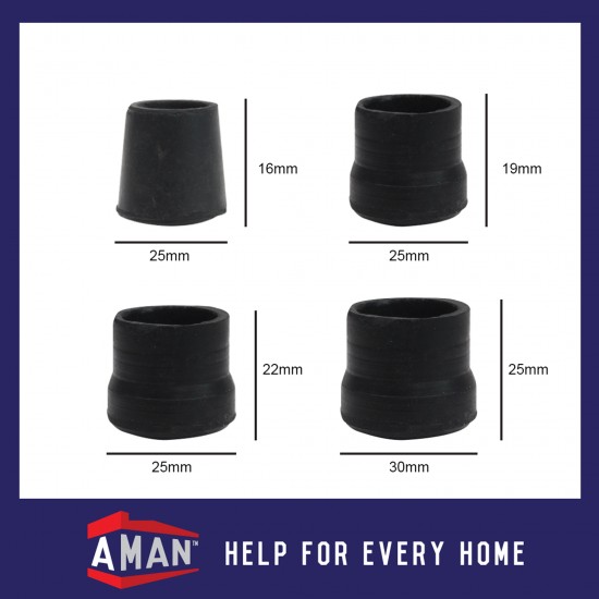 Rubber Round Outer Insert Quality Outer Rubber Cover Cap Furniture Foot Leg Floor Protector Leg Toe Cap Anti Scratch
