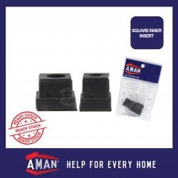 Rubber Square Outer Insert Quality Rubber Cover Cap Furniture Foot Leg Floor Protector Toe Cap Anti Scratch 2pcs