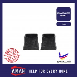 Rubber Square Inner Insert Quality Rubber Cover Cap Furniture Foot Leg Floor Protector Toe Cap Anti Scratch 2pcs