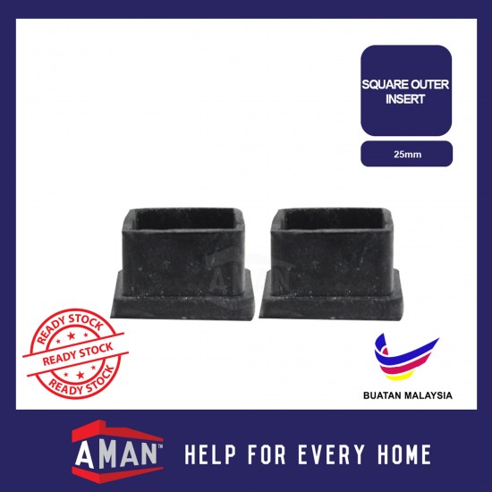 Rubber Square Inner Insert Quality Rubber Cover Cap Furniture Foot Leg Floor Protector Toe Cap Anti Scratch 2pcs