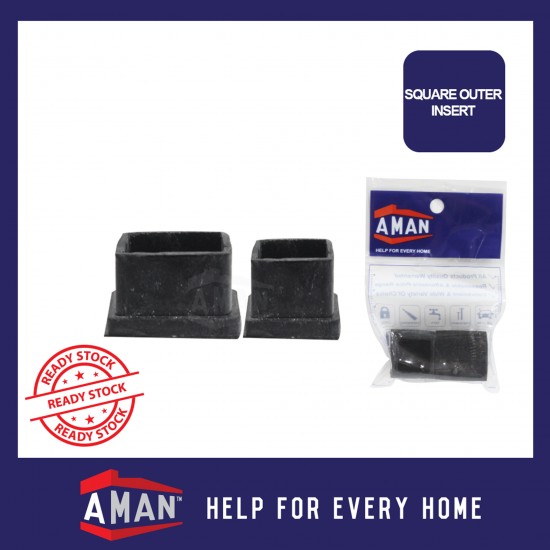 Rubber Square Inner Insert Quality Rubber Cover Cap Furniture Foot Leg Floor Protector Toe Cap Anti Scratch 2pcs