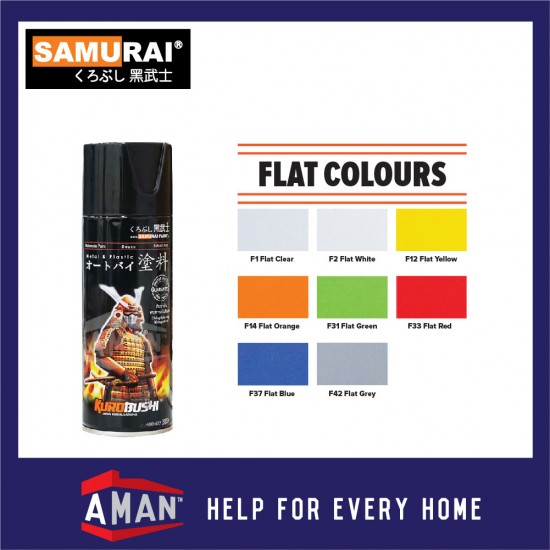 Samurai Spray Paint Flat Colour 400ml