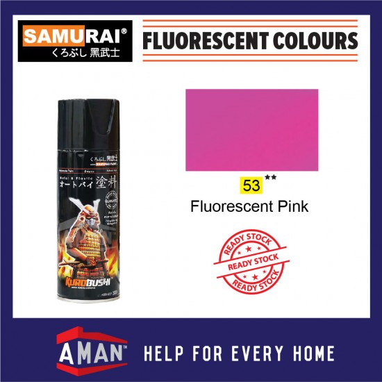 Samurai Spray Paint Fluorescent Colour 400ml No: 53 to 58