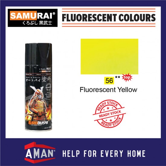 Samurai Spray Paint Fluorescent Colour 400ml No: 53 to 58