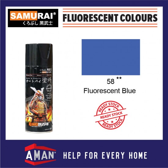 Samurai Spray Paint Fluorescent Colour 400ml No: 53 to 58