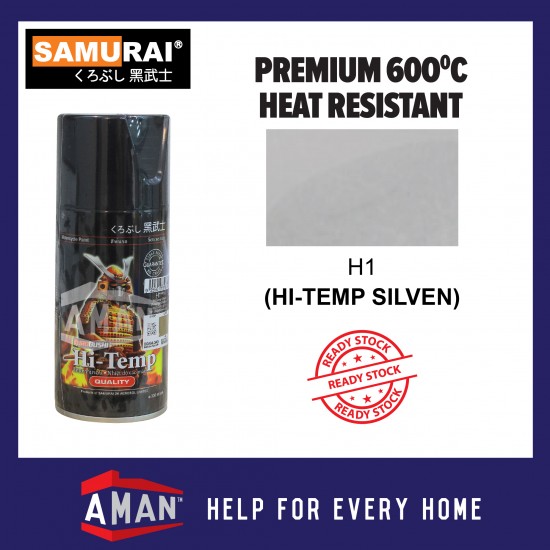Samurai H2 Hi-Temp Tahan Panas High Temperature Motor Exhaust H1 Silver / H2 Black 300ml
