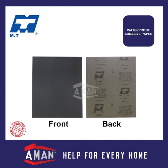 MT Waterproof Abrasive Sandpaper Sand Paper Kertas Kasir Kertas Pasir 9" x 11" CP60 - CP3000