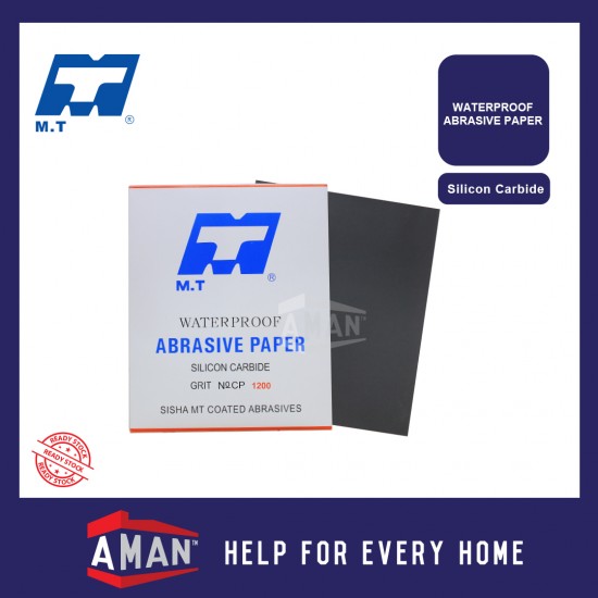MT Waterproof Abrasive Sandpaper Sand Paper Kertas Kasir Kertas Pasir 9" x 11" CP60 - CP3000