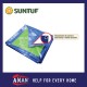 SUNTUF Waterproof Ready Made Tarpaulin Sheet Canvas Blue Green Heavy Duty 9ft X 12ft