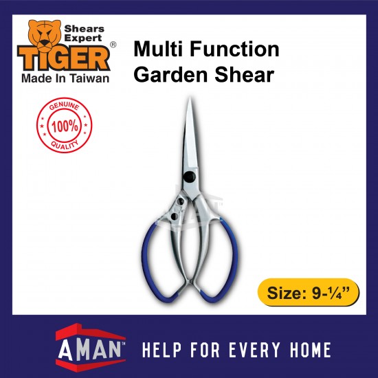 Tiger Insulated Handle Garden Shear / Multi Function Garden Shear / Stainless Steel Garden Shear