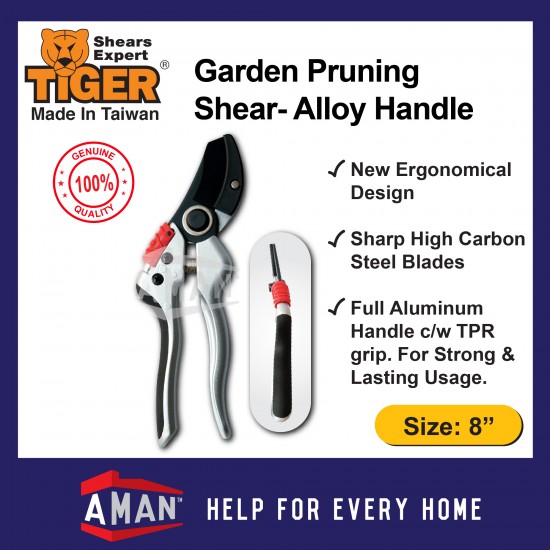 Tiger Garden Pruning Shear Alloy Handle
