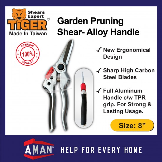 Tiger Garden Pruning Shear Alloy Handle
