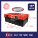 AMAN Heavy Duty PVC Tool Box Inner Tray Organizer Plastic Storage Box Tool Box 14" or 16" Color Randomly Pick
