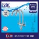 ViP SUS-304 Stainless Steel Fixed Double Pillar Sink Tap - SS-3677