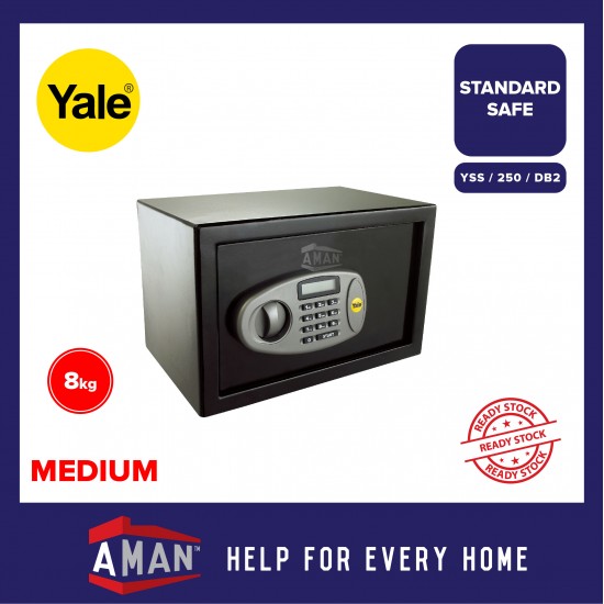 YALE Safe Box - Medium Standard Safe 8kg