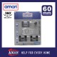 aman 370 Security Hardened Shackle Chrome Anti Cut Padlock 50mm / 60mm